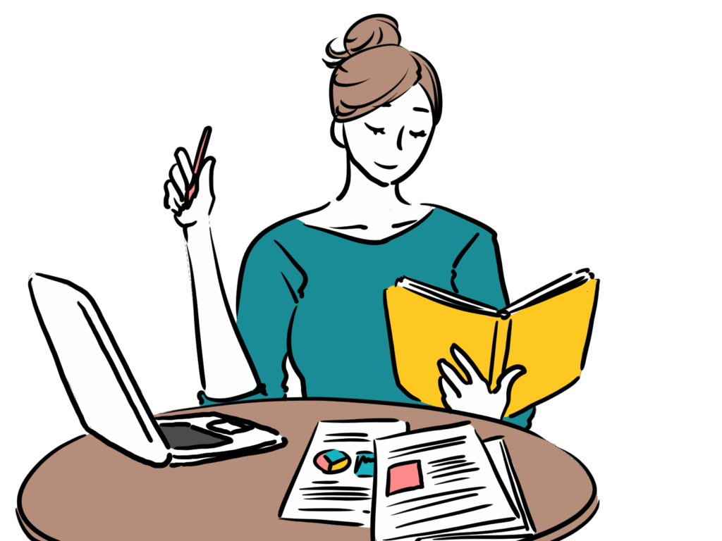 分析中の女性